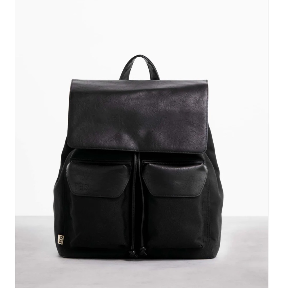 Beis Rucksack Backpack in Black